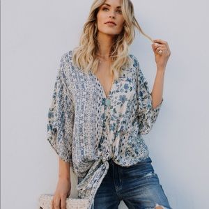 Draped blouse